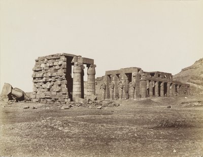 Gesamtansicht des Ramesseum, Theben von Antonio Beato