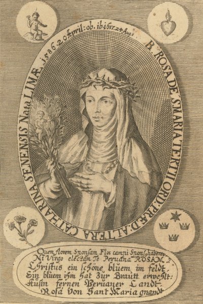 Heilige Rosa von Lima, 1668 von Antonio González de Acuña