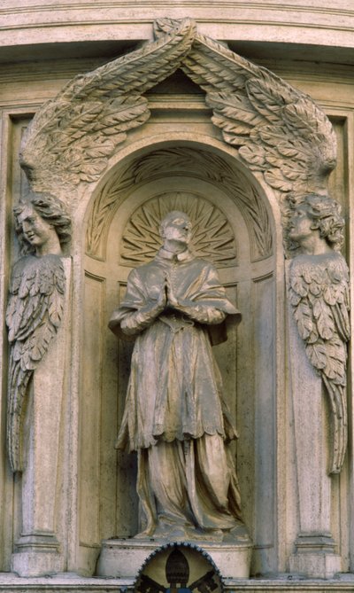St. Carlo Borromeo im Gebet von Antonio Raggi
