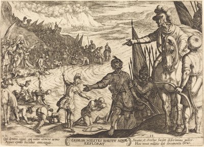 Gideon wählt seine Soldaten aus von Antonio Tempesta