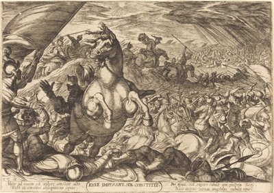 Josua befiehlt der Sonne stillzustehen von Antonio Tempesta