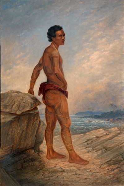 Melanesischer Mann, ca. 1890-1899 von Antonio Zeno Shindler