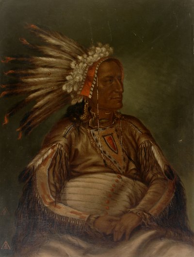 O-mata-ah-luta Rote Feder, ca. 1887 von Antonio Zeno Shindler