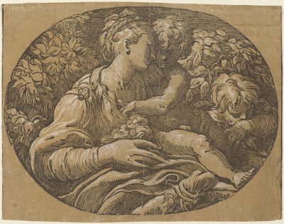 Die Jungfrau mit der Rose von Antonio da Trento
