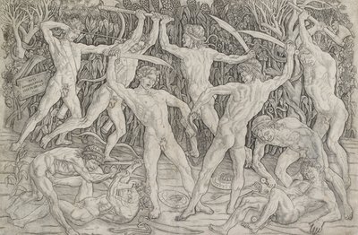 Schlacht der nackten Männer, ca. 1470-1475 von Antonio Pollaiuolo