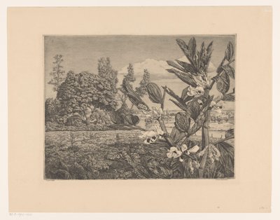 Landschaft mit Blumen von Arend Hendriks (signed by artist)
