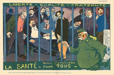 Der Butterteller, Satirisch in Farben von Aristide Delannoy