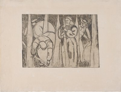 Les Rouisseuses (Die Flachssammlerinnen) 1893 von Armand Séguin