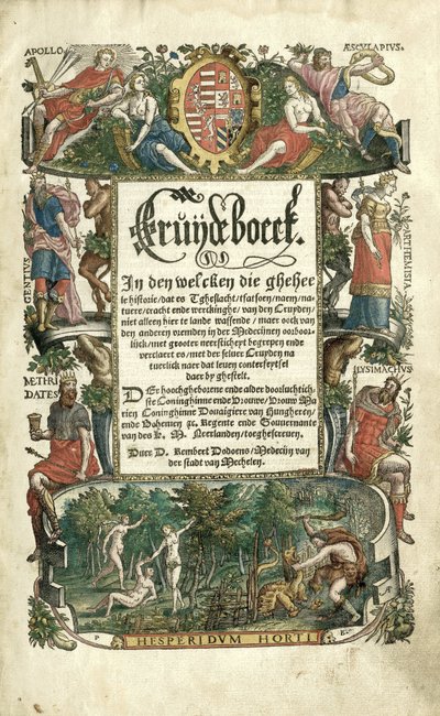 Dodoens Kräuterbuch mit Darstellungen von Pflanzen von Arnaud Nicolaï