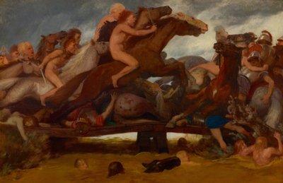 Die Schlacht auf der Brücke, 1889 von Arnold Böcklin