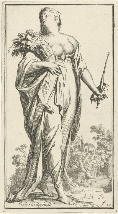 Personifikation der Glückseligkeit von Arnold Houbraken