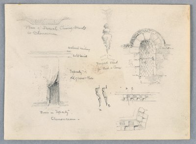 Architektonische Skizzen von Chenonceaux von Arnold William Brunner