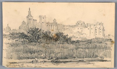 Château des Papes, Avignon von Arnold William Brunner