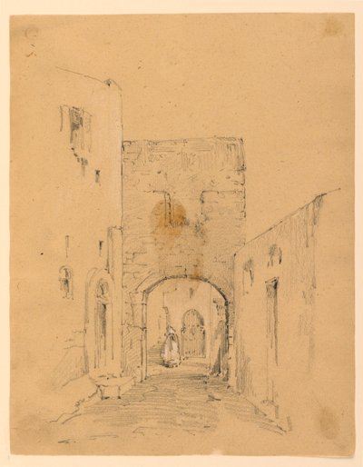 Straße in Tanger von Arnold William Brunner