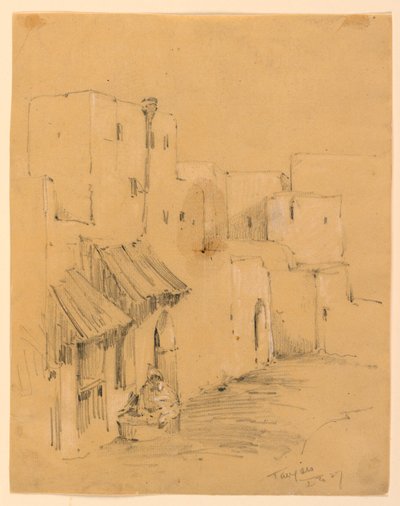 Straße in Tanger von Arnold William Brunner