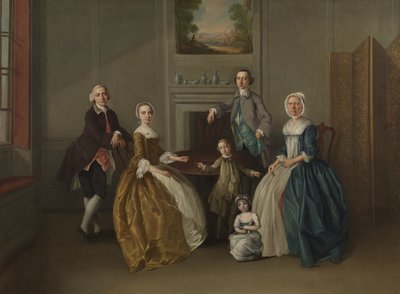 Familiengruppe, 1756 von Arthur Devis