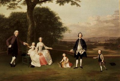 Die Familie Till, ca. 1750-51 von Arthur Devis