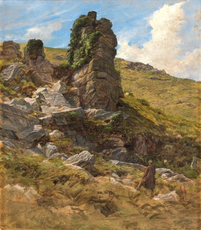 Ein felsiger Vorsprung von Arthur Hughes