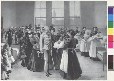 Kaiser Franz Joseph mit Gefolge von Arthur Lajos Halmi