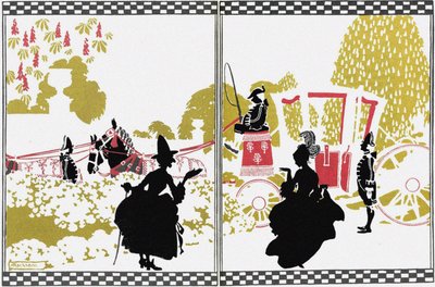 Illustration für das Märchen Aschenputtel von Arthur Rackham