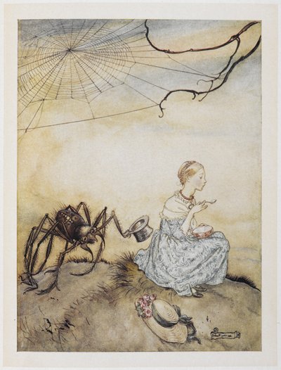 Kleine Miss Muffet von Arthur Rackham