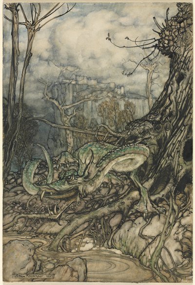 Der grüne Drache von Arthur Rackham