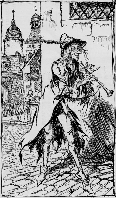 Der Rattenfänger von Hameln, 1934 von Arthur Rackham