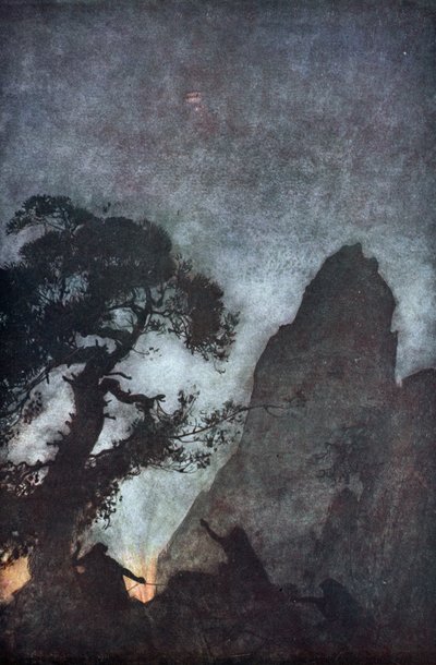 Die drei Nornen, 1924 von Arthur Rackham