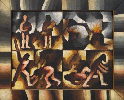 Kain und Abel Altes Testament Zyklus, 1918 von Arthur Segal