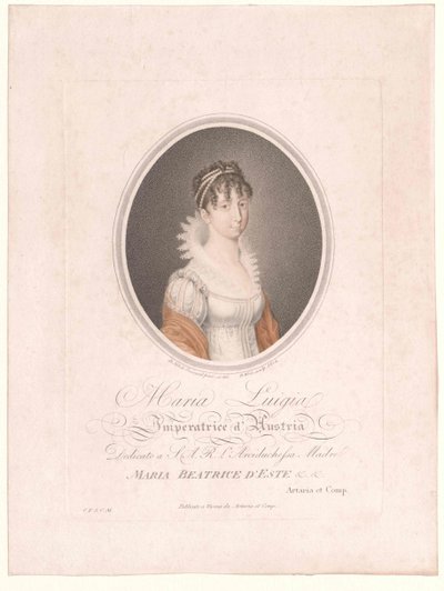Erzherzogin von Austro-Modena Maria Luisa von Artist Unknown