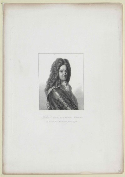 Camille de Hostun Tallart (Druck) von Artist Unknown