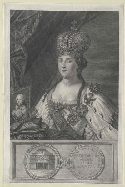 Kaiserin von Russland Katharina II von Artist Unknown