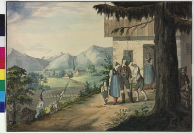 Abschied des Tiroler Landesverteidigers von Artist Unknown