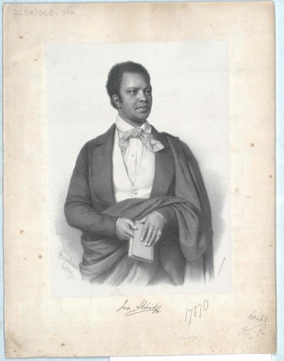 Ira Frederick Aldridge von Artist Unknown