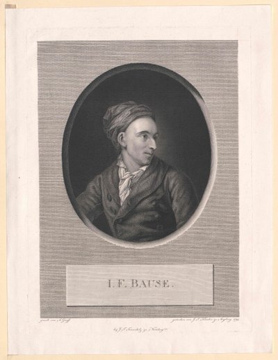 Johann Friedrich Bause von Artist Unknown