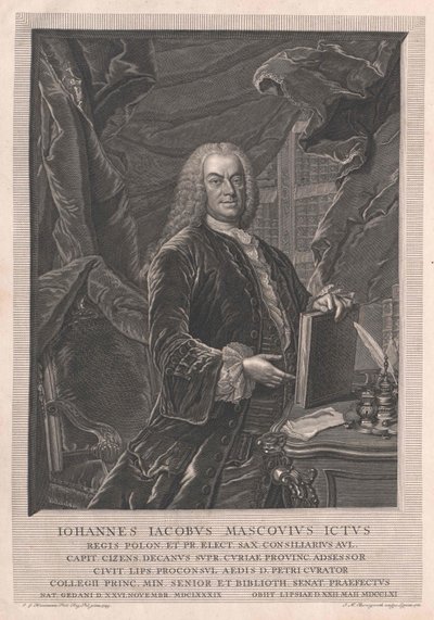 Johann Jakob Mascov von Artist Unknown