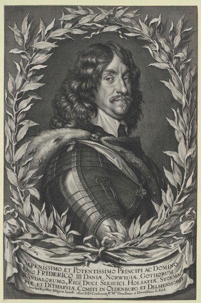 König von Dänemark Friedrich III von Artist Unknown