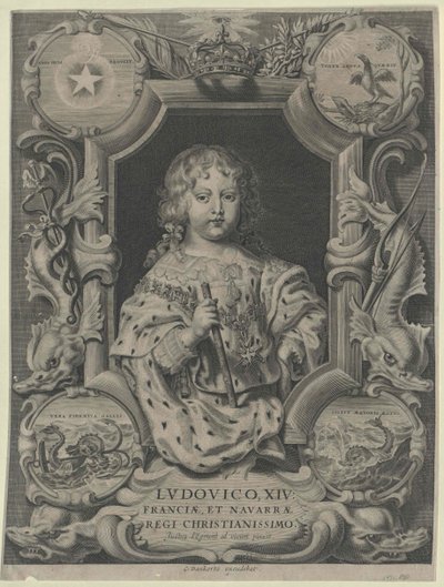 König von Frankreich Ludwig XIV. von Artist Unknown