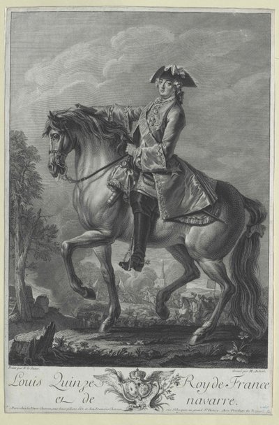 König von Frankreich Ludwig XV von Artist Unknown