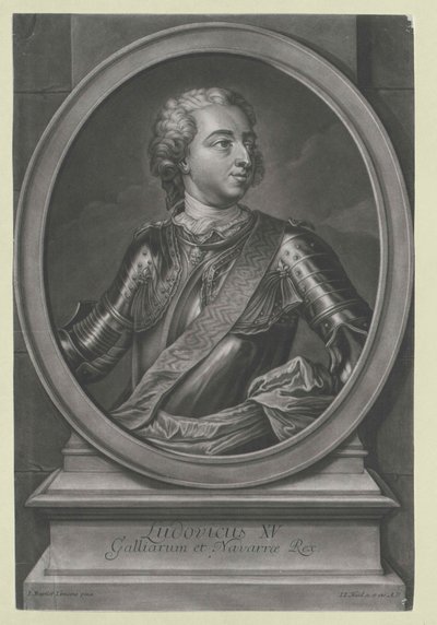 König von Frankreich Ludwig XV von Artist Unknown