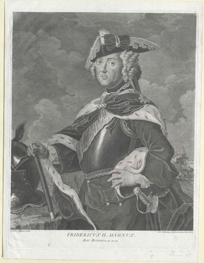 König von Preußen Friedrich II von Artist Unknown