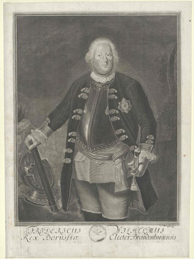 König von Preußen Friedrich Wilhelm I. von Artist Unknown