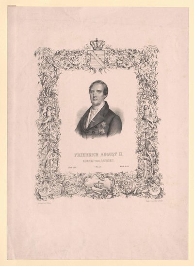 König von Sachsen Friedrich August II von Artist Unknown
