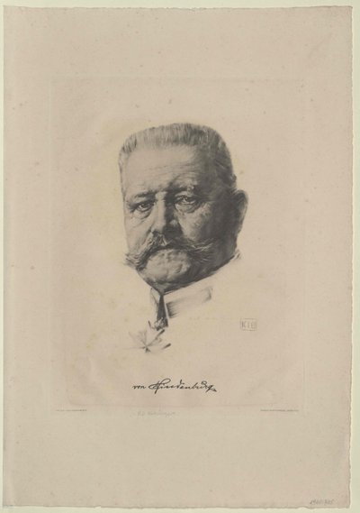 Paul von Beneckendorff Hindenburg von Artist Unknown