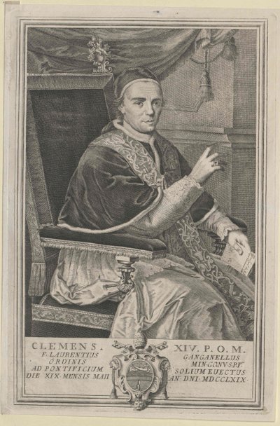 Papst Clemens XIV von Artist Unknown