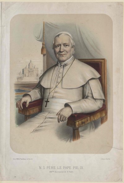 Papst Pius IX von Artist Unknown