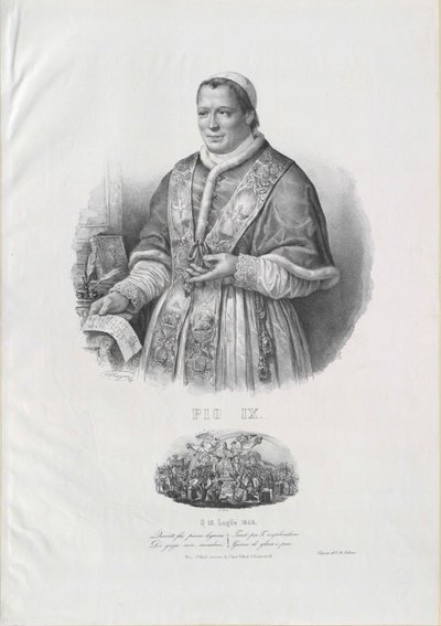 Papst Pius IX von Artist Unknown