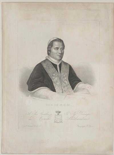 Papst Pius IX von Artist Unknown
