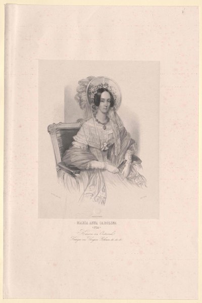 Prinzessin von Savoyen-Sardinien Maria Anna von Artist Unknown