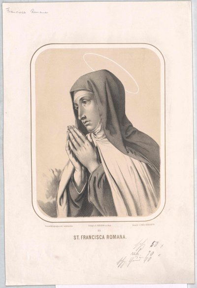 Heilige Frances Romana von Artist Unknown